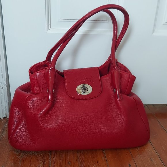 Pre loved LULU GUINNESS red genuine leather bag. - Picture 1 of 4